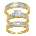 10K 0.50ct Diamond Trio Set