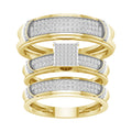 10K 0.50ct Diamond Trio Set
