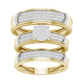 10K 0.50ct Diamond Trio Set