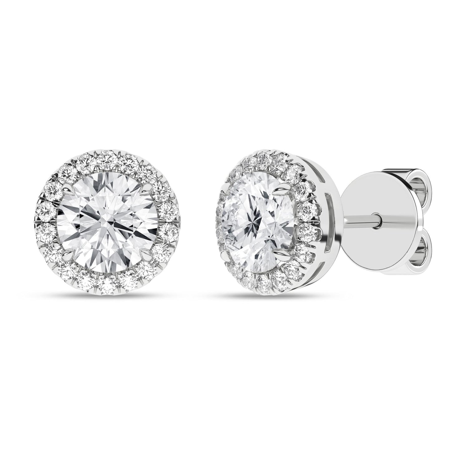 14K 2.25ct Certified Lab Grown Diamond Earrings