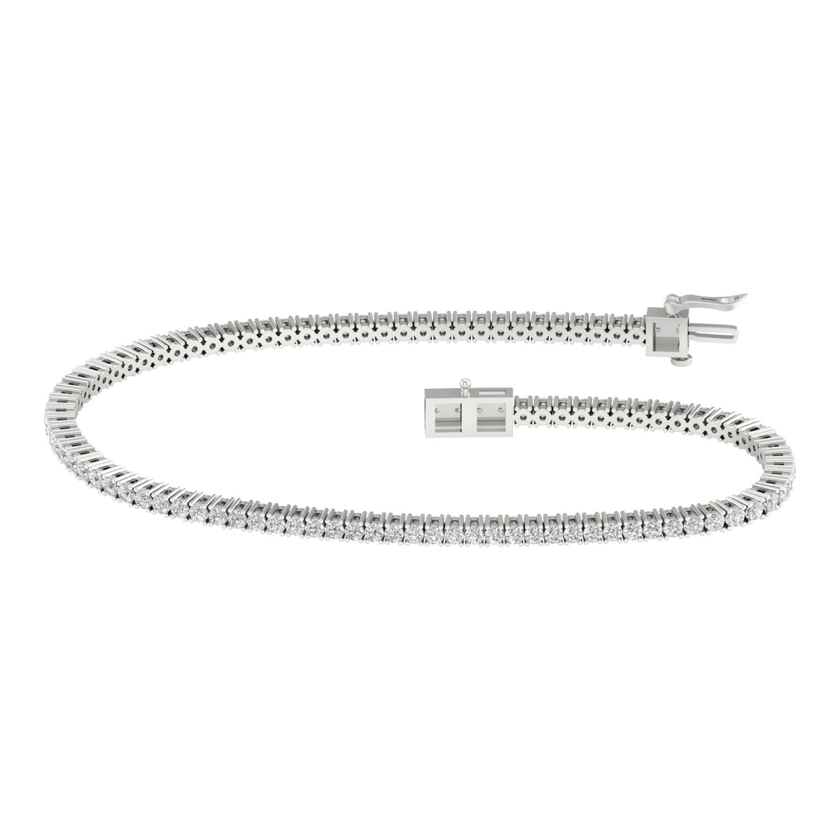 14K 1.00CT Certified Lab Grown Diamond Bracelet