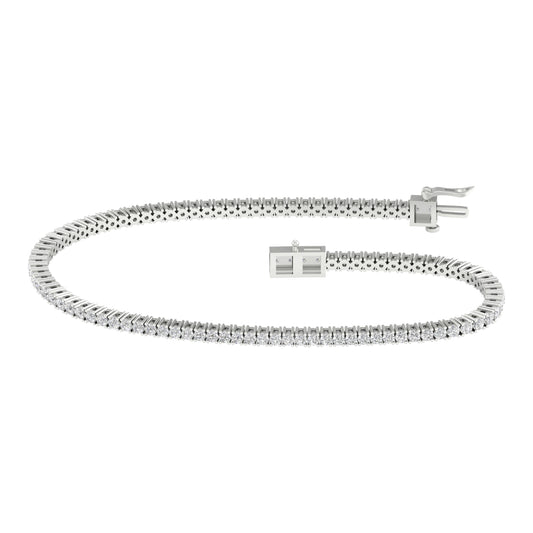 14K 2.00CT Certified Lab Grown Diamond Bracelet