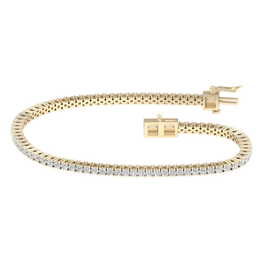 14K 3.00CT Certified Lab Grown Diamond Bracelet