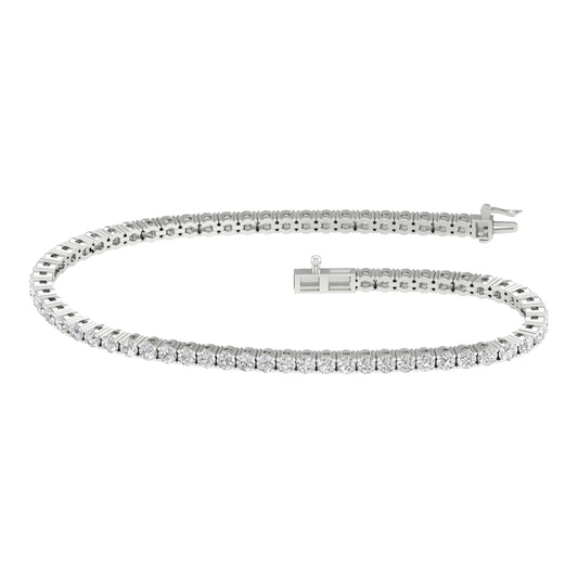 14K 4.00CT  Certified Lab Grown Diamond Bracelet