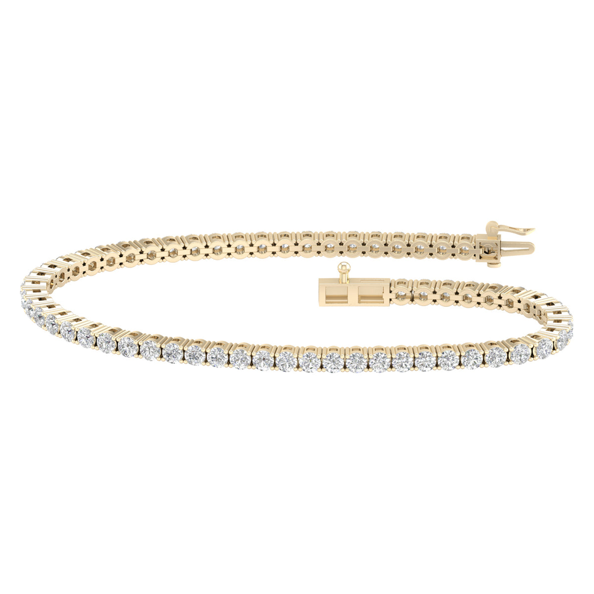 14K 2.00CT Certified Lab Grown Diamond Bracelet