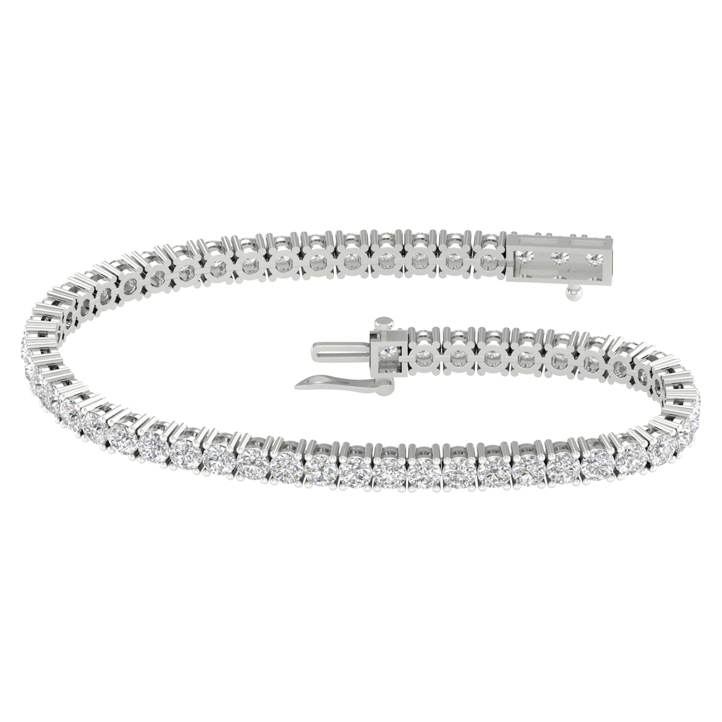 14K 6.00CT  Certified Lab Grown Diamond Bracelet