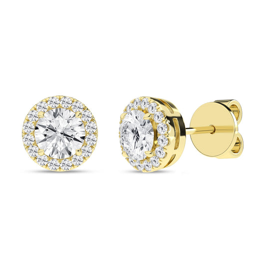 14K 2.25ct Certified Lab Grown Diamond Earrings