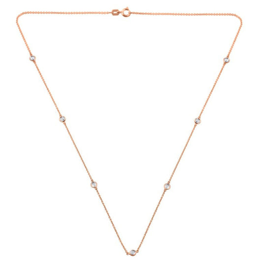 18K 0.35CT D-NECKLESS LDS ROSE CUT