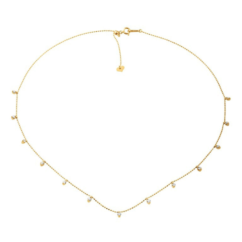 18K 0.50CT D-NECKLESS LDS ROSE CUT