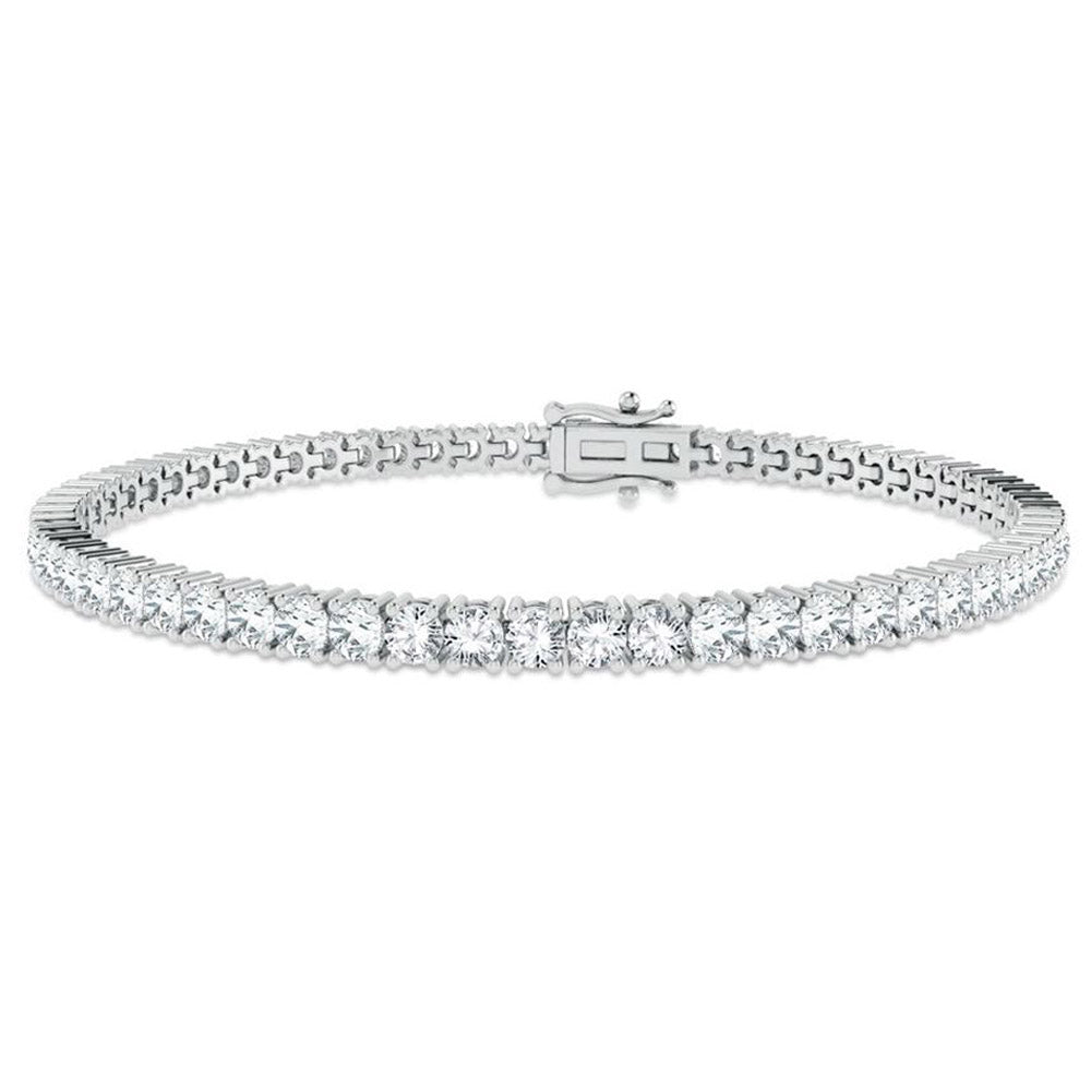 14K 7.00ct Certified Lab Grown Diamond Bracelet