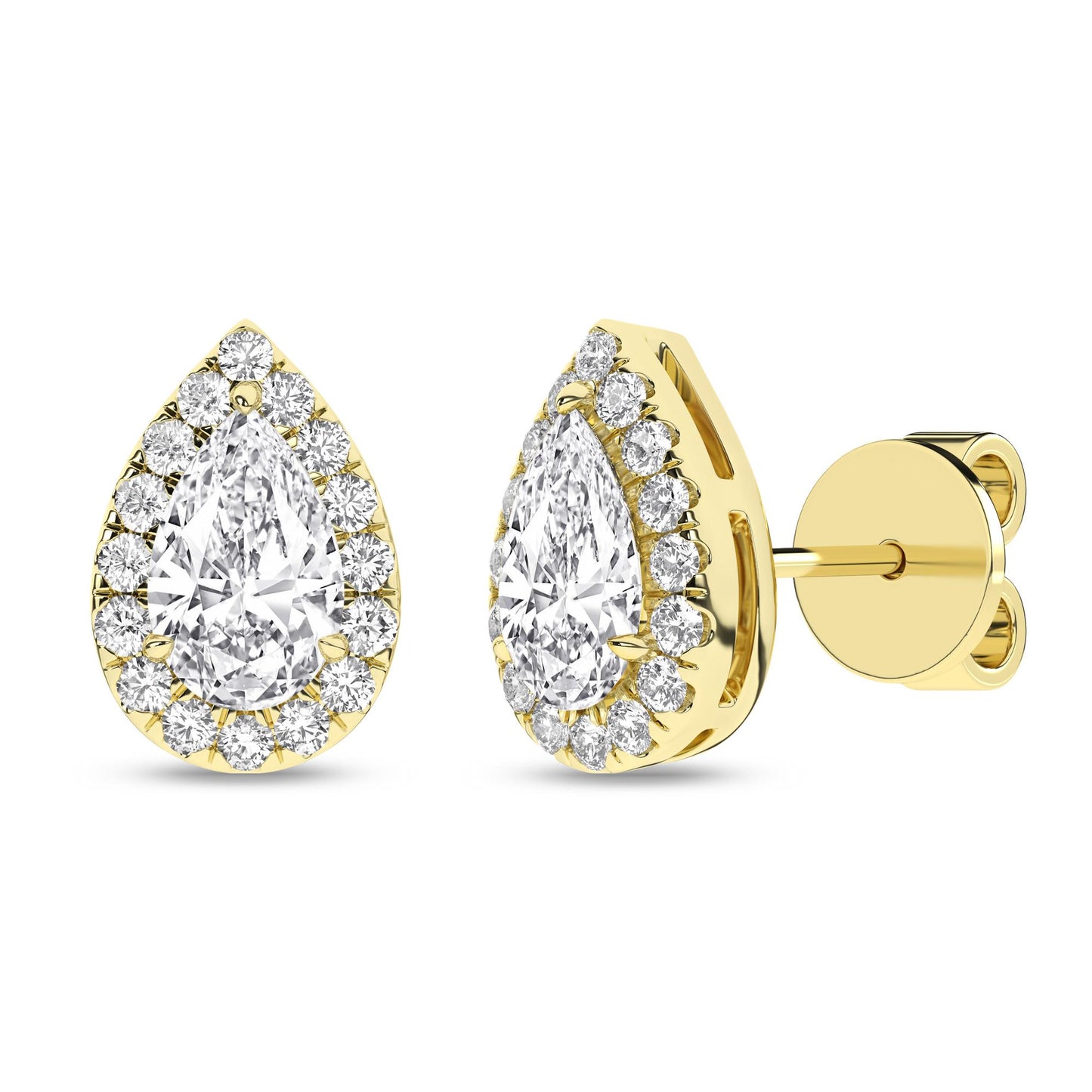 14K 2.25ct Certified Lab Grown Diamond Earrings
