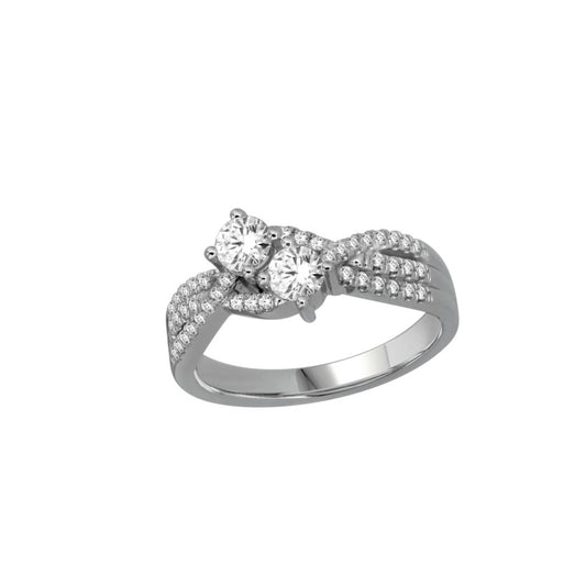 14K 0.75CT D-RING LDS RDS