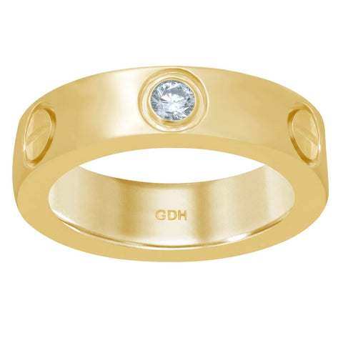 18K 0.10-0.11CT D-MACHINE BAND RDS HQ