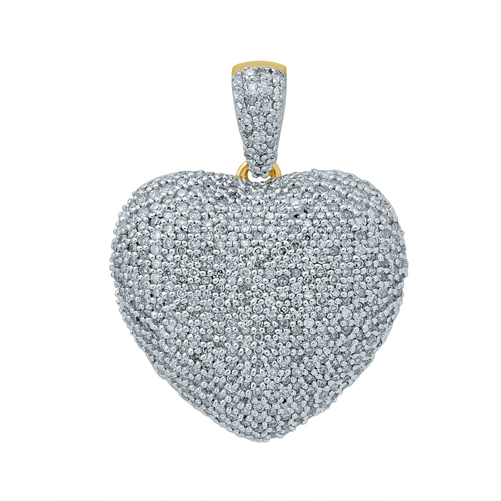 10K 0.97-1.09CT D-HEART CHARMS