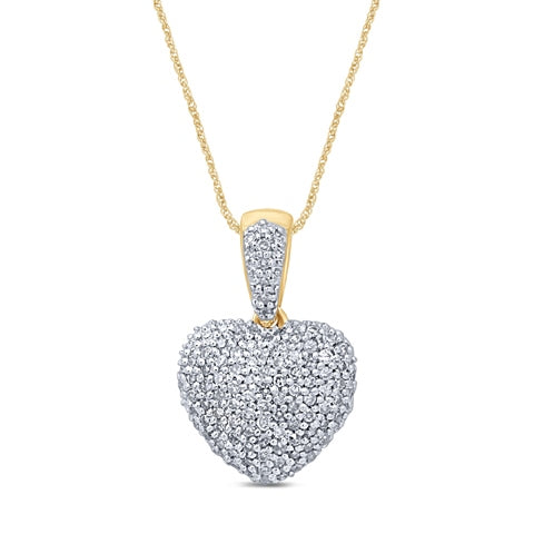 10K 0.25-0.28CT D-HEART CHARMS