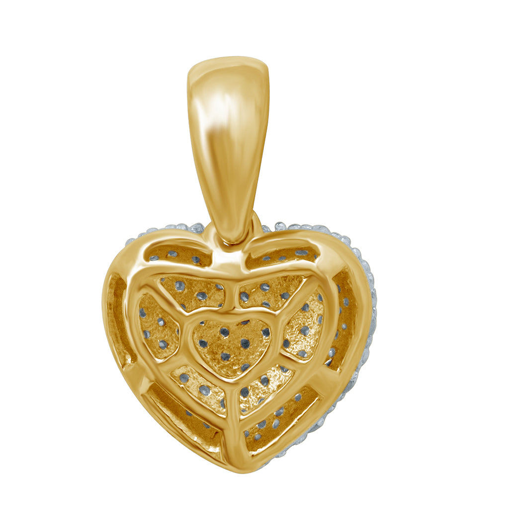 10K 0.25-0.28CT D-HEART CHARMS
