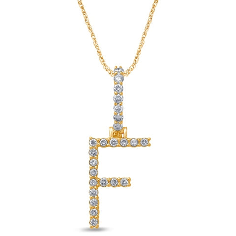 10K 0.31-0.36CT D-DARK POLISH INITIAL F""