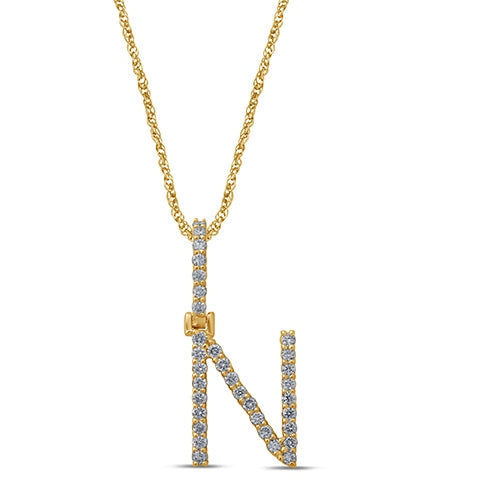10K 0.47-0.55CT D-DARK POLISH INITIAL N""