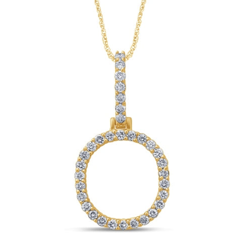 10K 0.46-0.55CT D-DARK POLISH INITIAL O""
