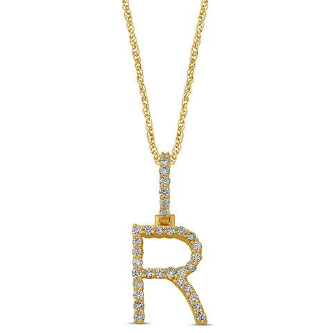 10KT  0.47-0.54CT D-DARK POLISH INITIAL R""